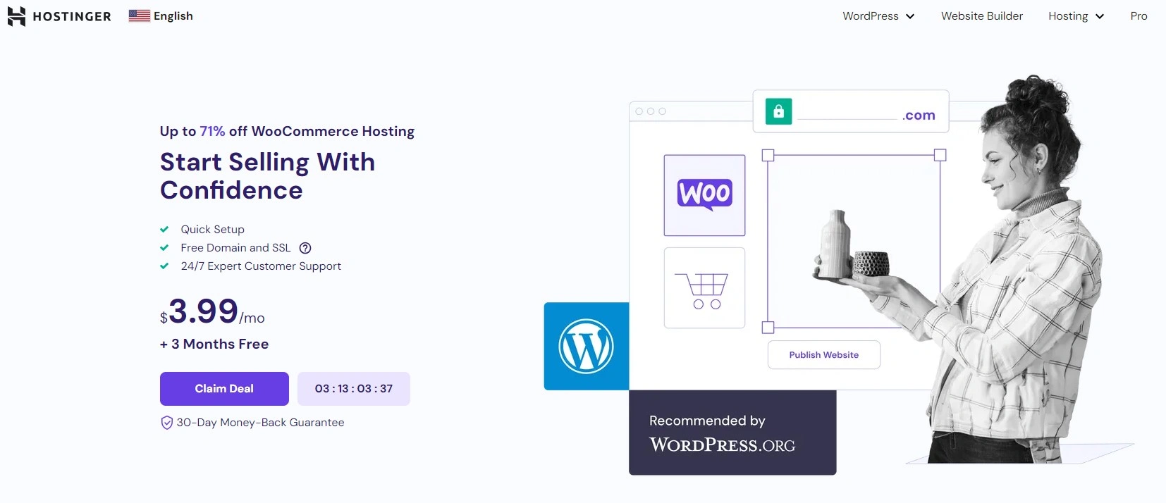 Hostinger - Web Hosting for Woocommerce