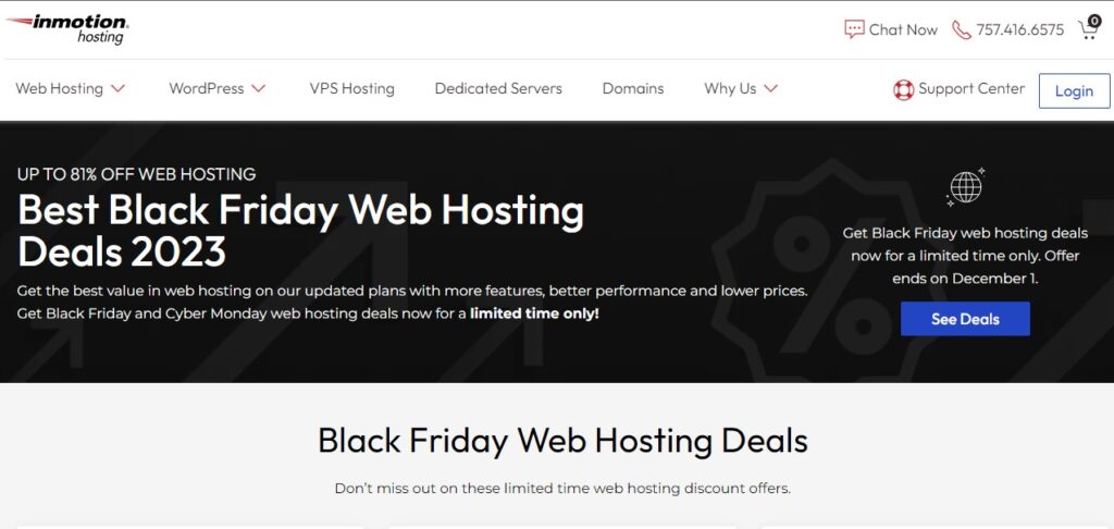 Black Friday Inmotion Hosting 